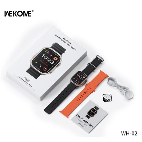 Smartwatch WK WH-02 Tιτάνιο Xρυσό