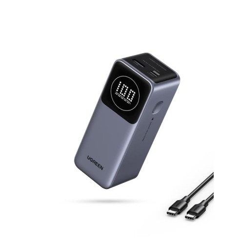 Power Bank 12000mAh PD 100W UGREEN PB724 35526B 3 θέσεων,με καλώδιο USB-C 240W