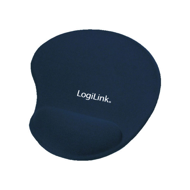 Mousepad GEL LogiLink ID00027B, με Στήριγμα Καρπού Μπλέ