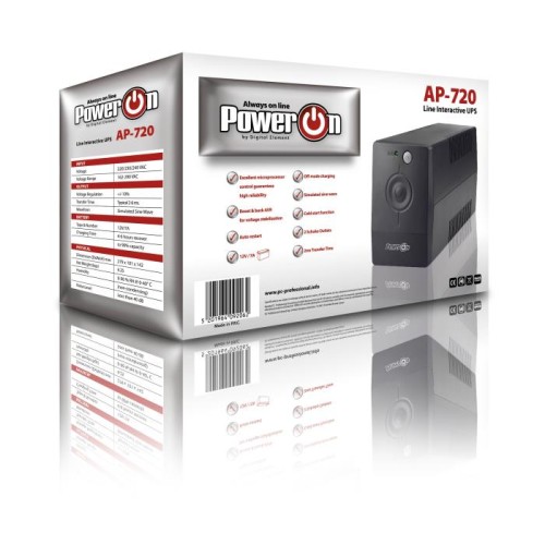 UPS Power On AP-720 Line Interactive 720VA