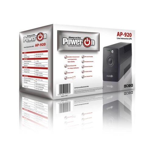 UPS Power On AP-920 Line Interactive 920VA
