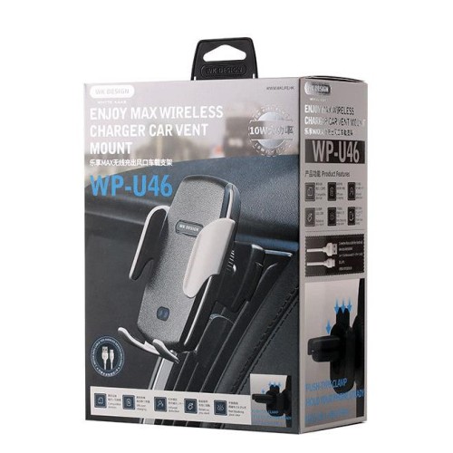Βάση Στήριξης Smartphone WK WP-U46 με Ασύρματη Φόρτιση για Αυτοκίνητο