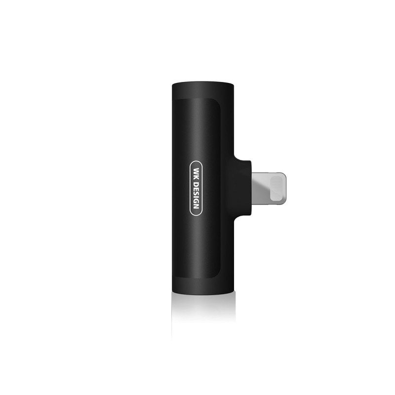 Αντάπτορας WK WDC-094i Lightning σε 2 Θύρες 3,5mm/F Μαύρο