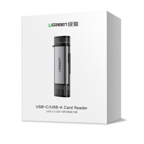 Card Reader USB-C/USB UGREEN CM185 50706 SD/TF Γκρί