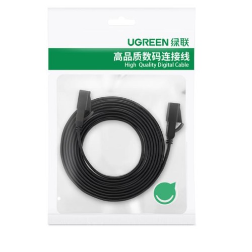 Καλώδιο Δικτύου U/FTP CAT7 UGREEN NW106 11266 15m Flat Pure Copper Μαύρο