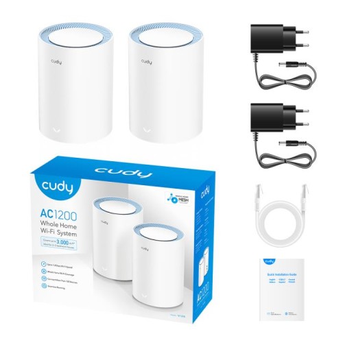 Mesh Cudy M1200 Wi-Fi AC1200 (2-Pack)