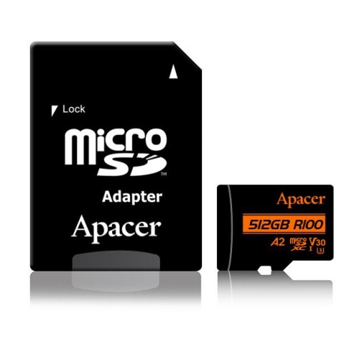 Κάρτα Μνήμης Micro SDXC Apacer A2 512GB UHS-I U3 V30