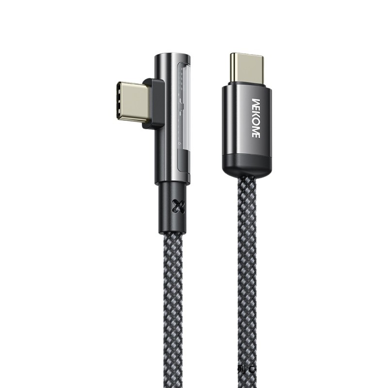 Καλώδιο Φόρτισης WK WDC-43 USB-C σε USB-C PD 65W 1m Μαύρο