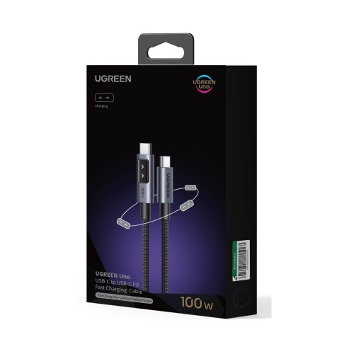 Καλώδιο Φόρτισης UGREEN L509 35513  USB-C σε USB-C PD 100W 3m Μαύρο