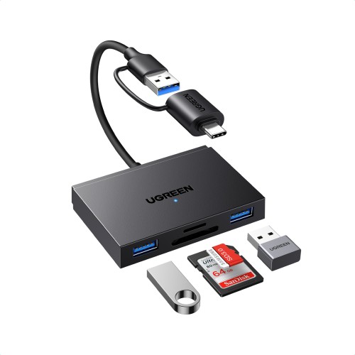 Card Reader USB-C/USB UGREEN CM812 45167 SD/TF Γκρί