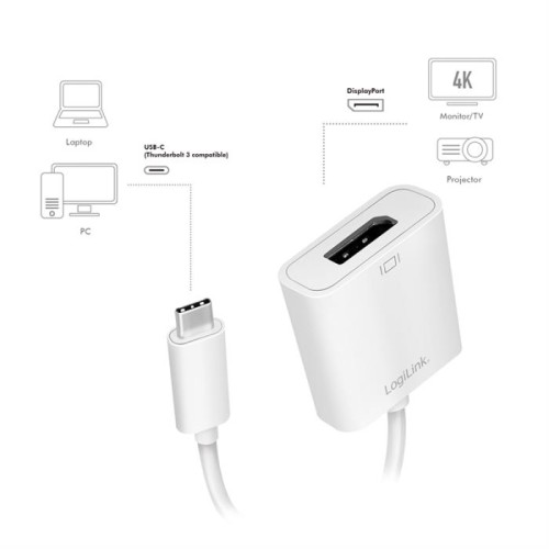 Μετατροπέας USB-C σε DP Logilink UA0246A