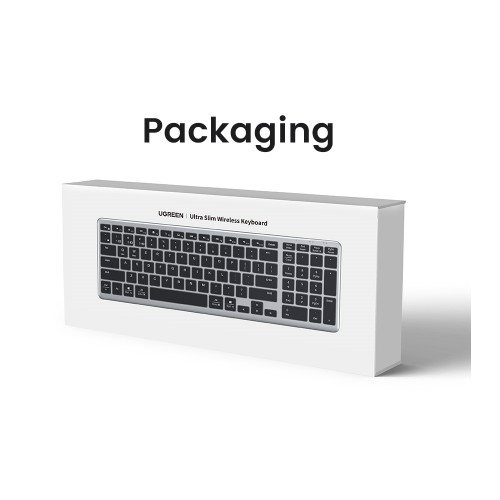 Ασύρματο Πληκτρολόγιο 2.4 GHz & BΤ Ugreen KU005 15258