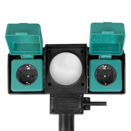 Πολύπριζο Εξωτ. Χώρου 2 Θέσεων LogiLink LPS226 2m Μάυρο, με αισθητήρα