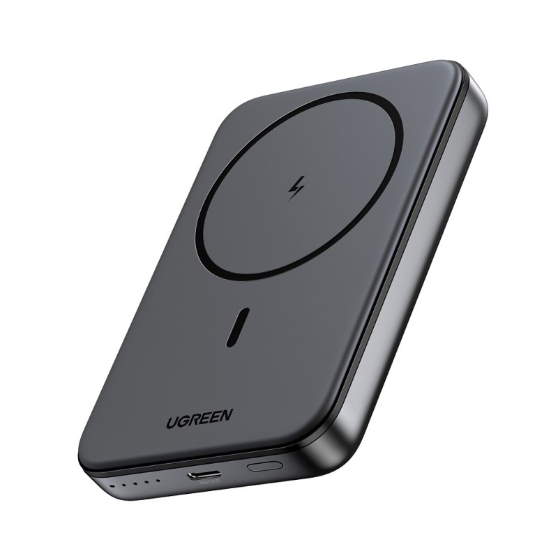 Power Bank 10000mAh PD 20W UGREEN PB561 25919, με Ασύρματη Φόρτιση Magnetic, 1 Θέσης Μαύρο