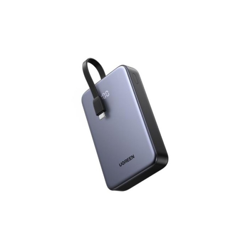 Power Bank 20000mAh PD 20W UGREEN PB505 45762 2 Θέσεων, με καλώδιο USB-C 60W Μαύρο