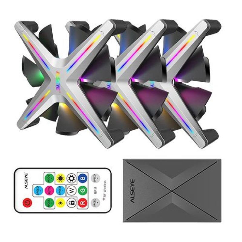 Case Cooler 12cm Alseye X12 RGB-Fan Kit