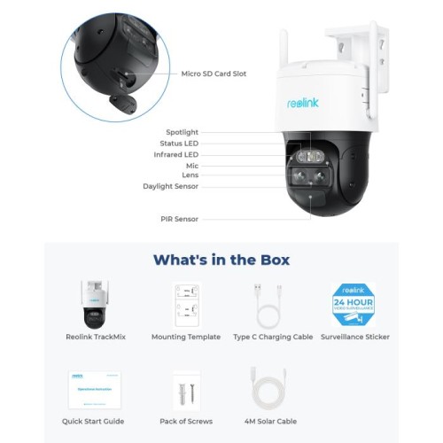 Κάμερα IP Wi-Fi 4MP Reolink B430 2K TrackMix WiFi