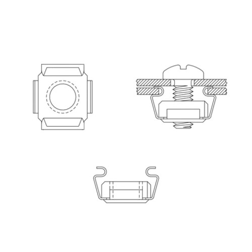Σετ Βίδες με Παξιμάδια Μ6 Logilink AC0111 20 τμχ