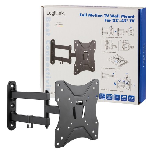 Βάση Τηλεόρασης Επιτοίχια Logilink BP0008 23"-42" έως 25kg