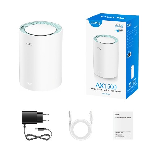 Mesh Cudy M1500 Wi-Fi6 AX1500 Gigabit (1-Pack)