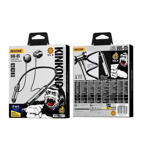 Ακουστικά Neckband BT WK WG-05 Μαύρο