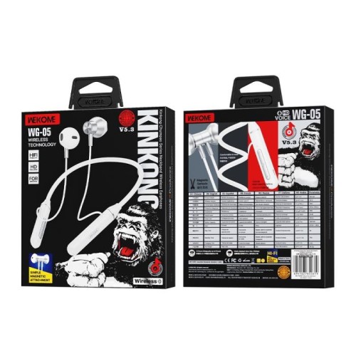 Ακουστικά Neckband BT WK WG-05 Λευκό