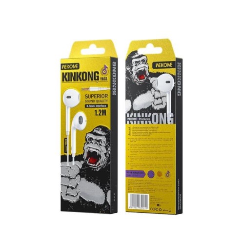Ακουστικά 3,5mm WK YB03 Λευκό