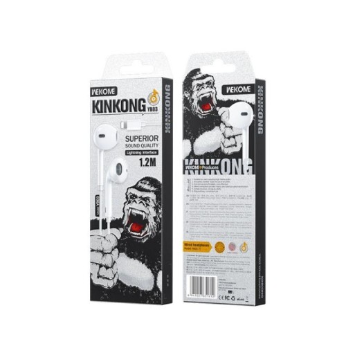 Ακουστικά Lightning WK ΥΒ03 Λευκό