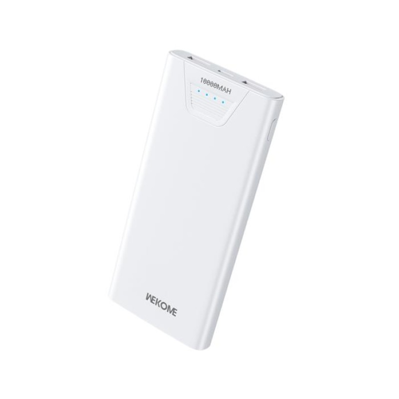 Power Bank 10000mAh 12W WK WP-101 2 Θέσεων Λευκό