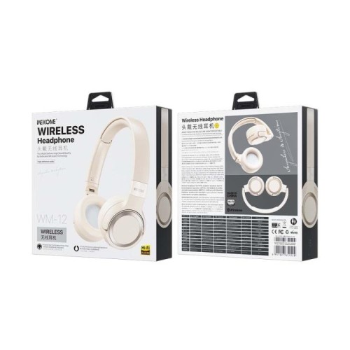 Ακουστικά Κεφαλής BT WK WM-12 Λευκό