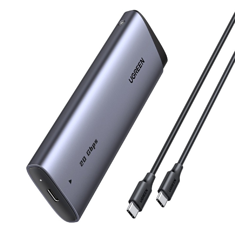 Θήκη M2 NVMe/M2 SATA SSD UGREEN CM767 55150 USB-C 3.2
