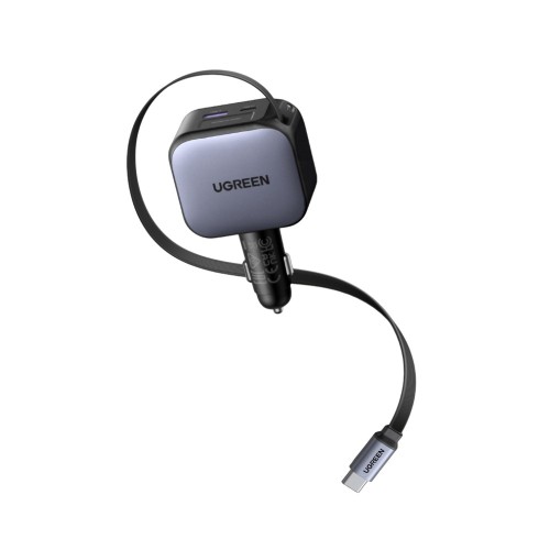 Φορτιστής Αυτοκινήτου 60W UGREEN EC602 55212B 2 Θέσεων,με καλώδιο USB-C 30W Γκρί