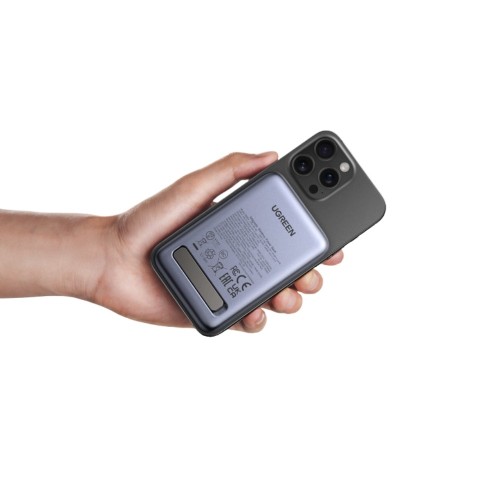 Power Bank 10000mAh PD 20W UGREEN PB562 55140, με Ασύρματη Φόρτιση Magnetic, 1 Θέσης Μαύρο