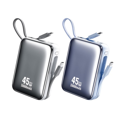 Power Bank 20000mAh PD 45W WK WP-50 2 Θέσεων, με καλώδιο USB-C/Lightning Μπλέ