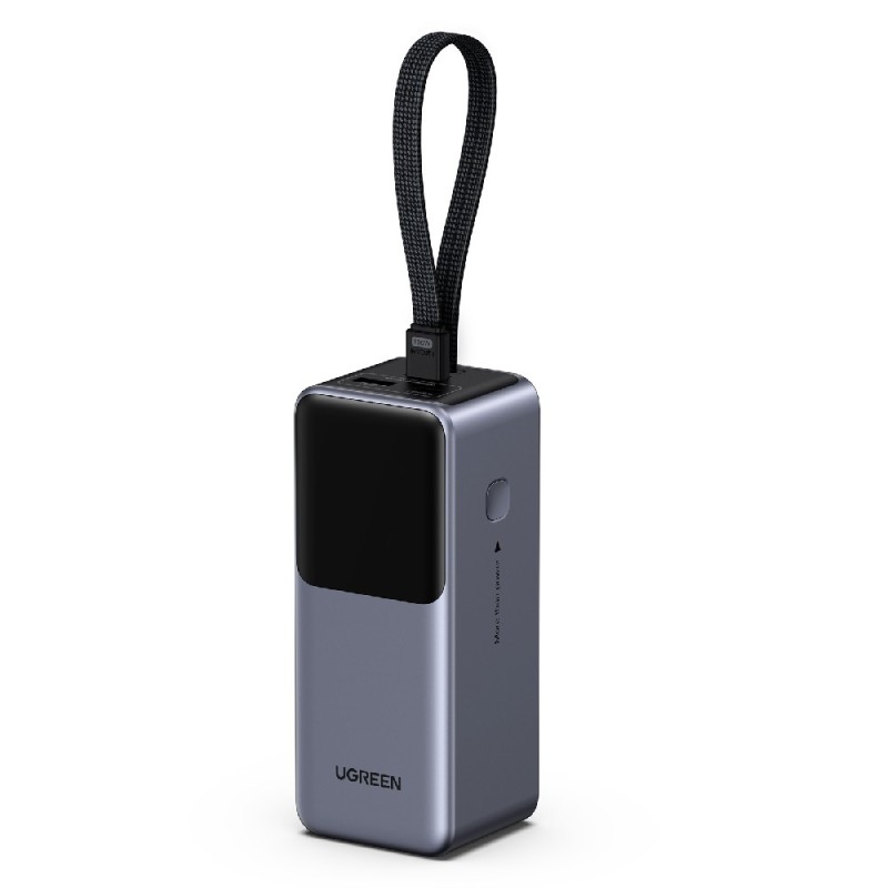 Power Bank 20000mAh PD 130W UGREEN PB723 55365B 2 Θέσεων, με καλώδιο USB-C 60W Γκρι