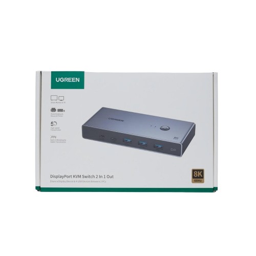 KVM Switch 2 θέσεων USB/DP UGREEN CM695 25962