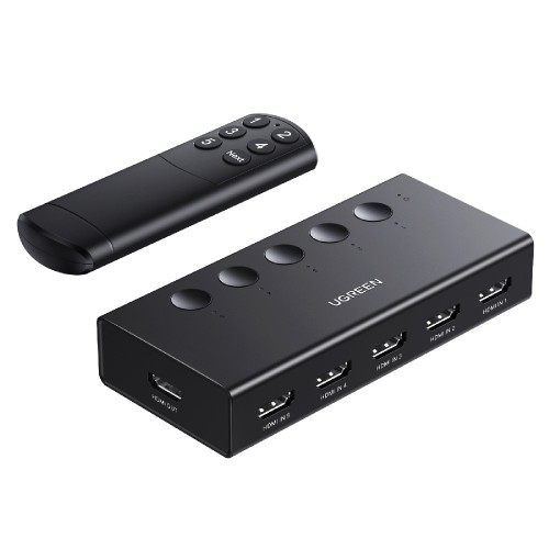 HDMI Switch 5 θέσεων 4K/60Hz UGREEN CM568 90512, με USB-C τροφοδοσία