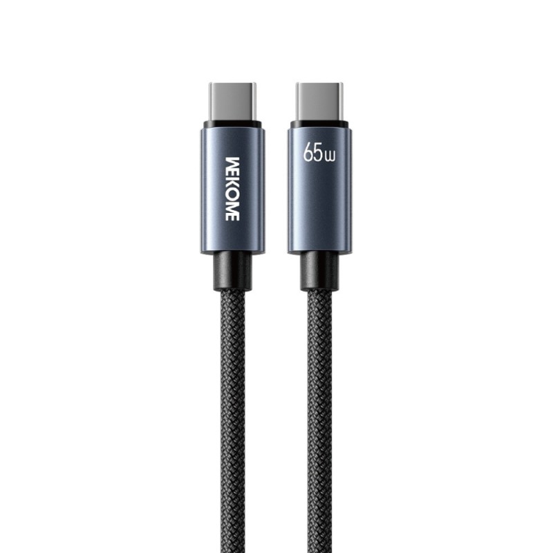 Καλώδιο Φόρτισης WK WDC-64 USB-C σε USB-C PD 65W 1.2m Μαύρο