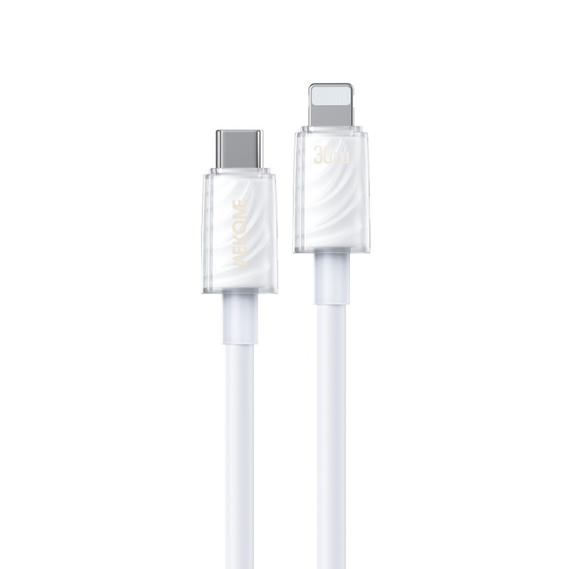 Καλώδιο Φόρτισης WK WDC-73 USB-C σε Lightning PD 30W 1.2m Λευκό