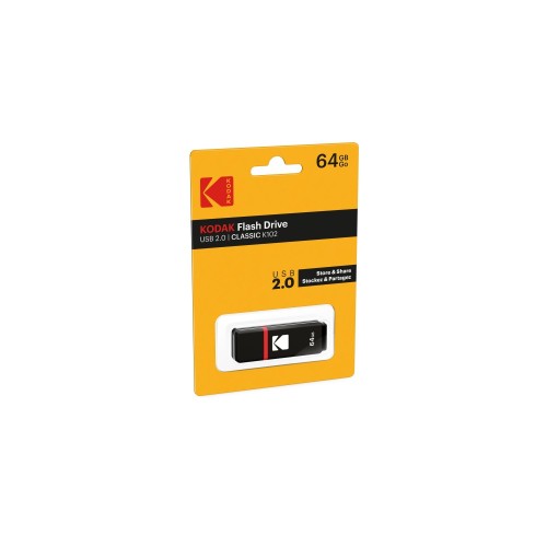 USB Stick Kodak K102 64GB Usb 2.0 Μαύρο