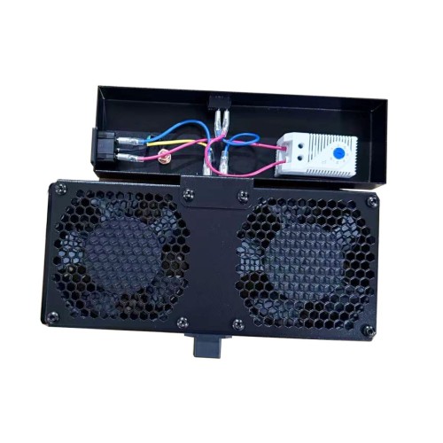 Μονάδα ψύξης 2 Ανεμιστήρων με Θερμοστάτη Power On TSFAN-S2 για Επιδαπέδια Καμπίνα 600x600mm