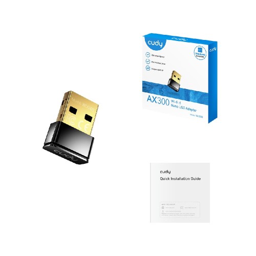 Ασύρματη Κάρτα Δικτύου USB Cudy WU300 AX300 Mini