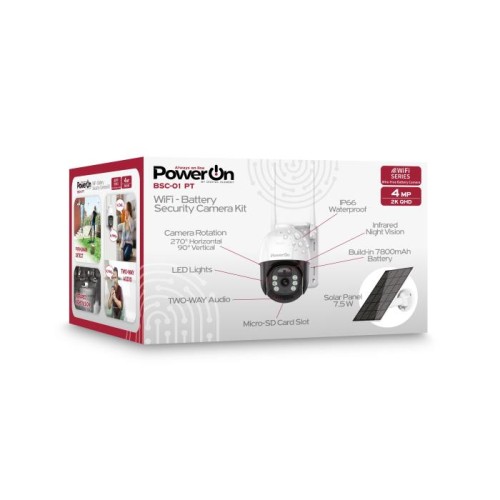 Κάμερα IP Wi-Fi 4MP Power On BSC-01 2K