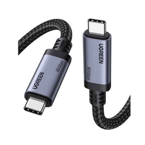 Καλώδιο Φόρτισης UGREEN L706 65383 USB-C σε USB-C PD 240W 1m Μαύρο