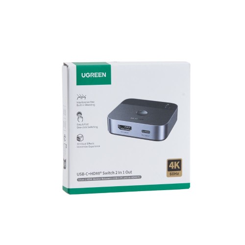 HDMI/USB-C Switch 2 θέσεων 4K/60Hz UGREEN AW503 55452