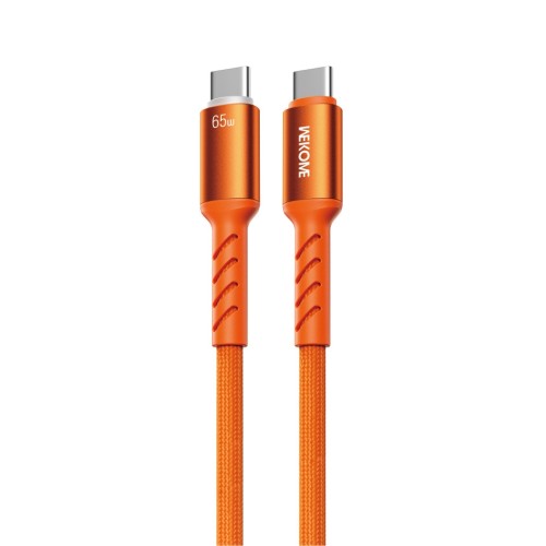 Καλώδιο Φόρτισης με LED WK WDC-C15 USB-C to Lightning PD 35W 1.2m Πορτοκαλί