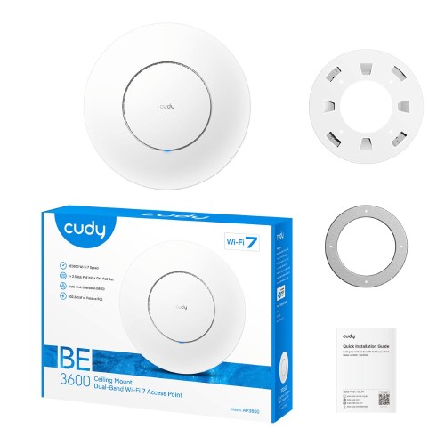 Access Point PoE Cudy AP3600 BE3600 Gigabit, χωρίς PoE Injector