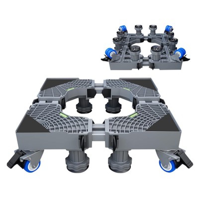 Βάση λευκών συσκευών TOOL-0066 με ρόδες, ρυθμιζόμενη, max 600kg, γκρι