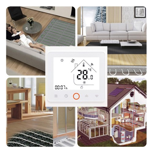 Θερμοστάτης πετρελαίου BHT-002-GB, χωνευτός, λευκός