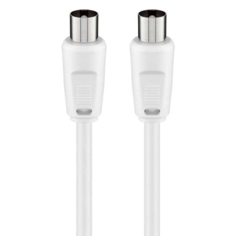 GOOBAY καλώδιο κεραίας αρσενικό 68145, <70dB, CCS, 1.5m, λευκό